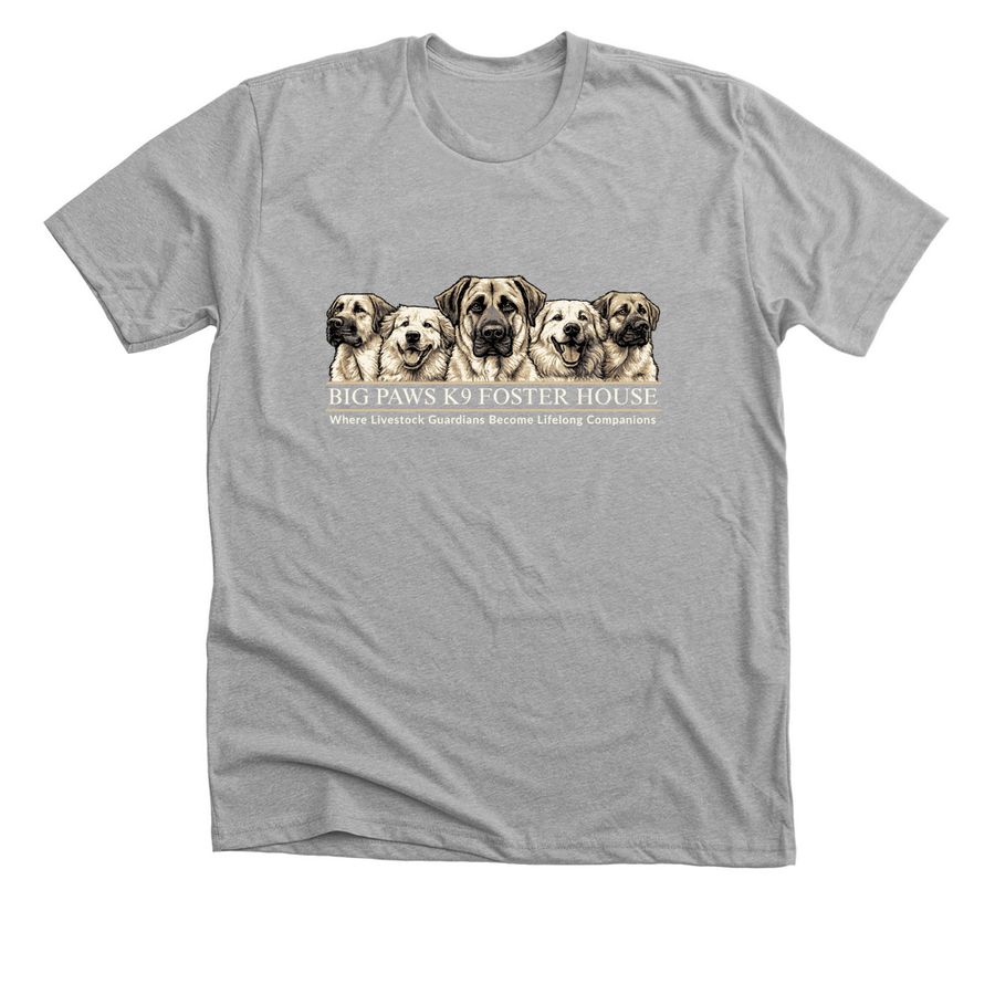 Logo Front only, a Athletic Heather Premium Unisex Tee
