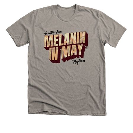 Welcome to Melanin in May?, a Heather Stone Premium Unisex Tee