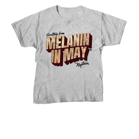 Welcome to Melanin in May?, a Sport Grey Youth Unisex Tee