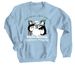 PMCH Penguin Helpers, a Light Blue Crewneck Sweatshirt