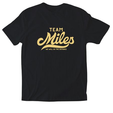 Team Miles Shirts - Saints/LSU, a Black Softstyle Cotton Tee