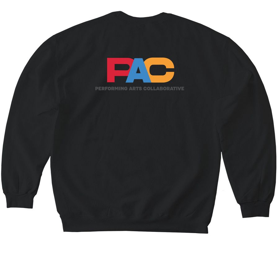 PAC Crewneck, a Black Softstyle Crewneck Sweatshirt (back-view)