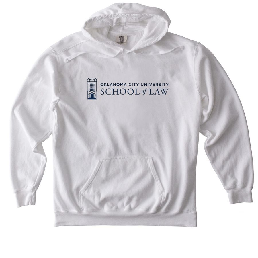 School of Law Hoodie, a White Comfort Colors Pullover Hoodie