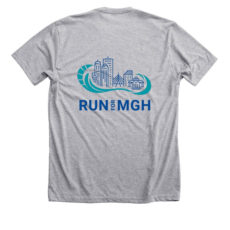 MGH Emergency Response Team, a Athletic Heather Premium Unisex Tee (back-view)