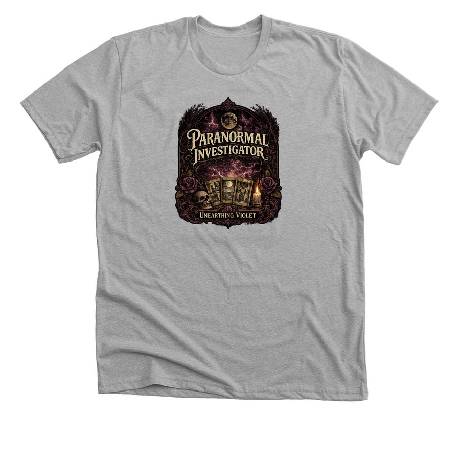 Paranormal Investigator Tarot, a Athletic Heather Premium Unisex Tee
