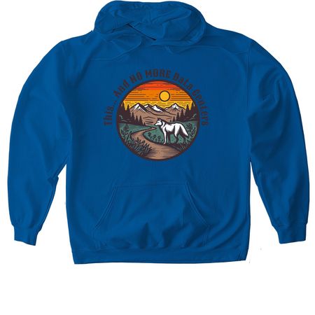 NO MORE Data Centers, a Royal Gildan Softstyle Pullover Hoodie