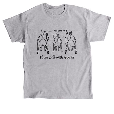 Udders, a Sport Grey Classic Unisex Tee