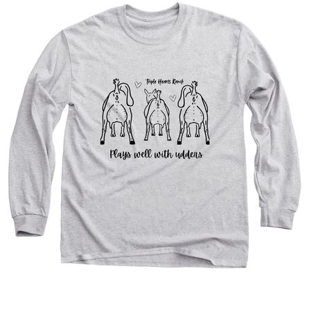 Udders, a Sport Grey Classic Long Sleeve Tee