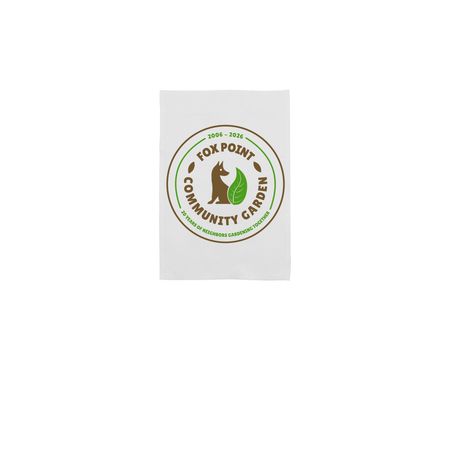 FPCG - 20th Anniversary Yard Flag, a White 12" x 18" Yard Flag