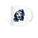Sugar Skull Hailey, a White Coffee Mug