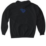 Vincent Coe for South Carolina, a Black Gildan Softstyle Pullover Hoodie (back-view)