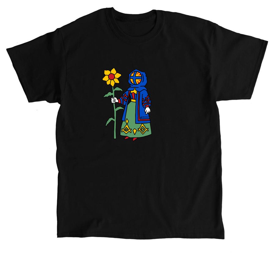 Ukrainian Motanka T-Shirt ?, a Black Classic Unisex Tee