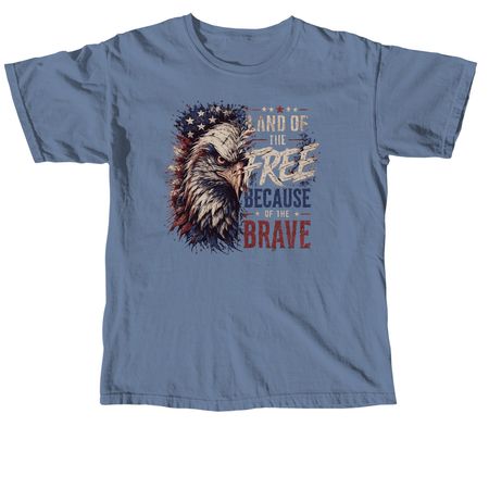 Land of the Free, a Blue Jean Comfort Colors Unisex Tee