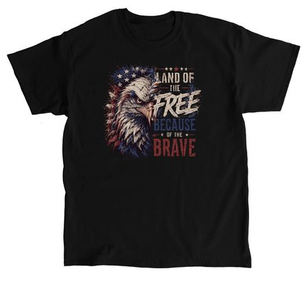 Land of the Free, a Black Classic Unisex Tee