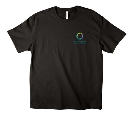 SVRC Logo Merch, a Black Unisex Heavyweight Tee