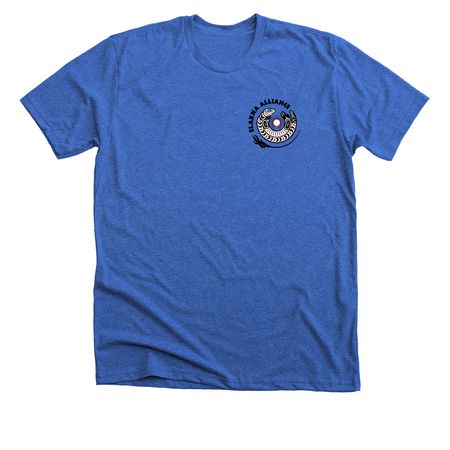 Elakha Alliance Shirts w/ Logo on Front/Back, a Heather True Royal Premium Unisex Tee