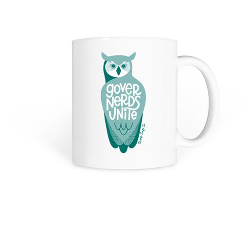 Governerds Unite Owl (Green) Coffee Mug