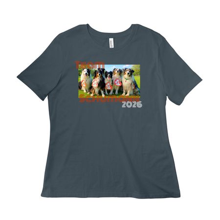 Team Schumann 2026, a Vintage Navy Women?s Relaxed Cotton Tee