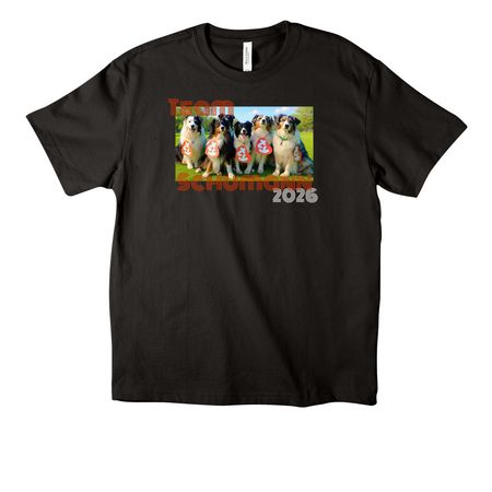 Team Schumann 2026, a Black Unisex Heavyweight Tee