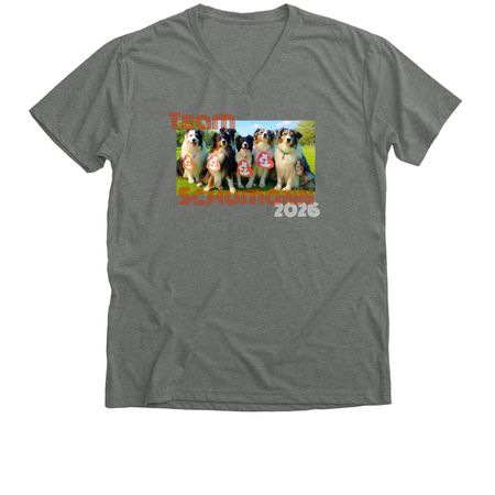 Team Schumann 2026, a Deep Heather Premium V-Neck Tee