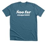 Vive Senegal 2026 (wh), a Heather Deep Teal Premium Unisex Tee (back-view)