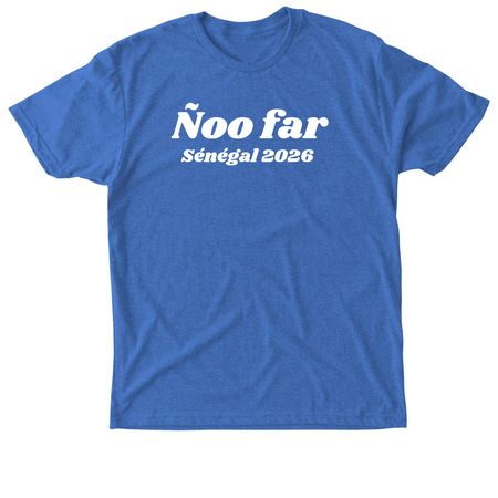Vive Senegal 2026 (wh), a Vintage Royal Triblend Unisex Tee