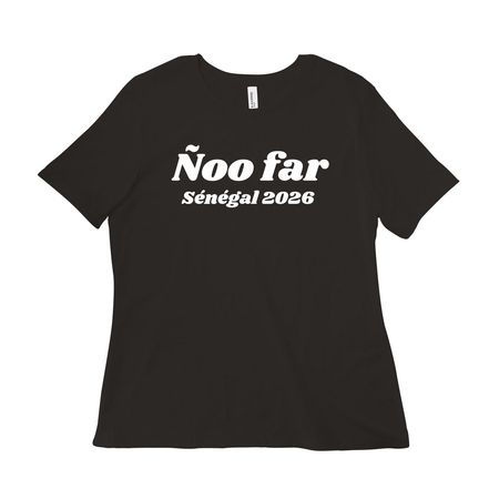 Vive Senegal 2026 (wh), a Black Women?s Relaxed Cotton Tee