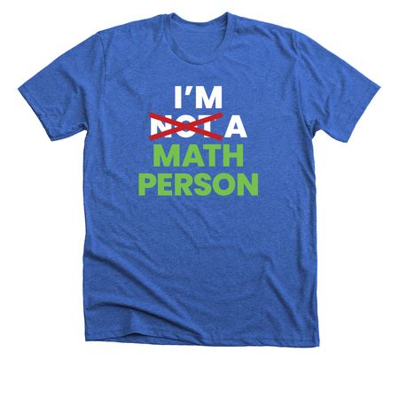 We're All Solvers T-shirt, a Heather True Royal Premium Unisex Tee