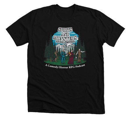 Search for Sasquatch!, a Solid Black Blend Premium Unisex Tee
