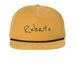 Yellow Snap Back, a Biscuit/ Black Printed Umpqua Snapback Cap