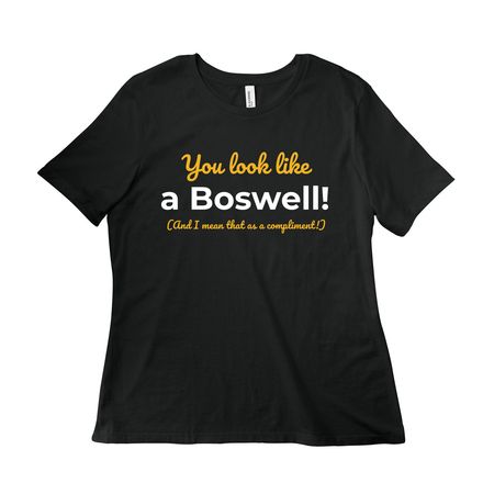"You Look Like a Boswell", a Vintage Black Women?s Relaxed Cotton Tee