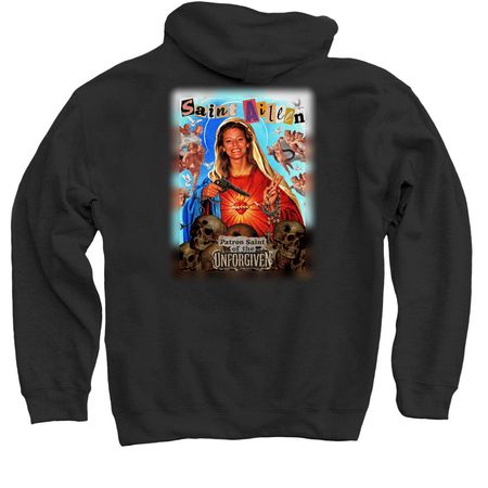 Saint Aileen Back Print Hoodies & Sweatshirts, a Black Pullover Hoodie