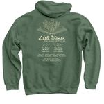Little Women 2026, a Military Green Pullover Hoodie (back-view)