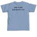 live a life unhurried, a Washed Denim Comfort Colors Unisex Tee (back-view)