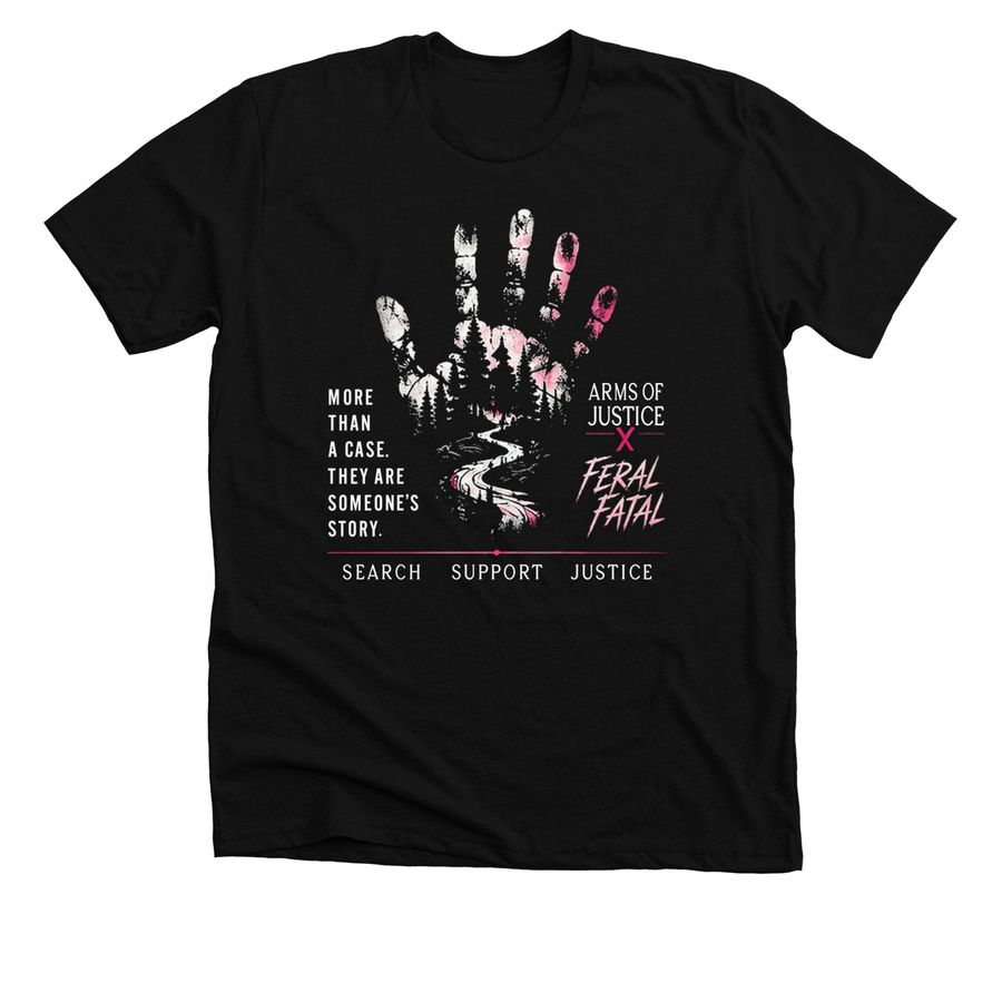 Arms of Justice ? Feral & Fatal&nbsp;, a Solid Black Blend Premium Unisex Tee