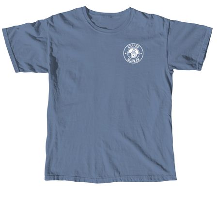 Small logo, a Blue Jean Comfort Colors Unisex Tee