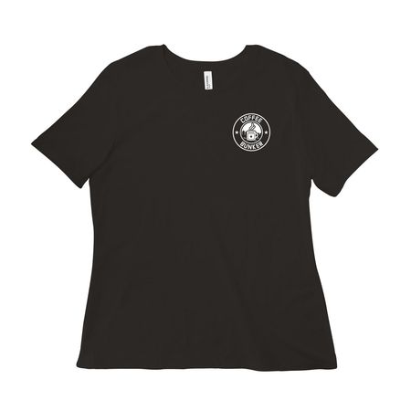 Small logo, a Black Women?s Relaxed Cotton Tee