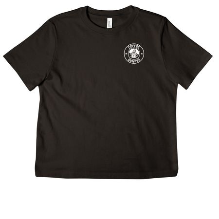 Small logo, a Black Women's Heavyweight Tee