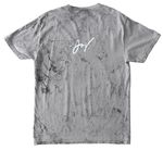 Sapphic Snack Tie-Dye, a Smoke Comfort Colors Colorblast Tee (back-view)