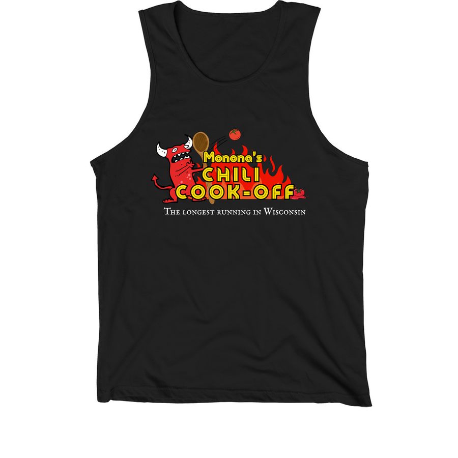 Monona's Chili Cook-Off Tanks & Muscle Shirts, a Black Premium Cotton Tank