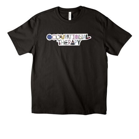 Occupational Therapy, a Black Unisex Heavyweight Tee