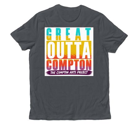 GREAT OUTTA COMPTON BY CAP, a Terrain Grey Allmade Organic Cotton Unisex Tee