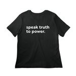 NYC Quakers Spring 2026, a Vintage Black Women?s Relaxed Cotton Tee (back-view)