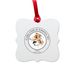 CCA Ornament, a White Aluminum Square Ornament