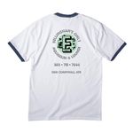 I Have So Many Problems... T-shirt, a White/ Navy Cotton Ringer Tee (back-view)