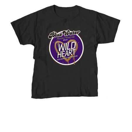 Wild Heart Show Shirts, a Black Youth Unisex Tee