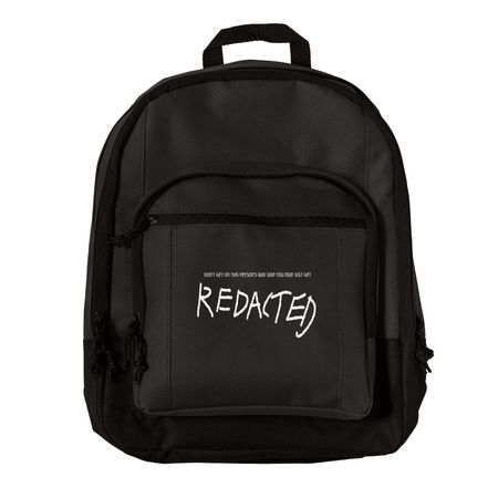 Redacted era backbags, a Black Everyday Backpack