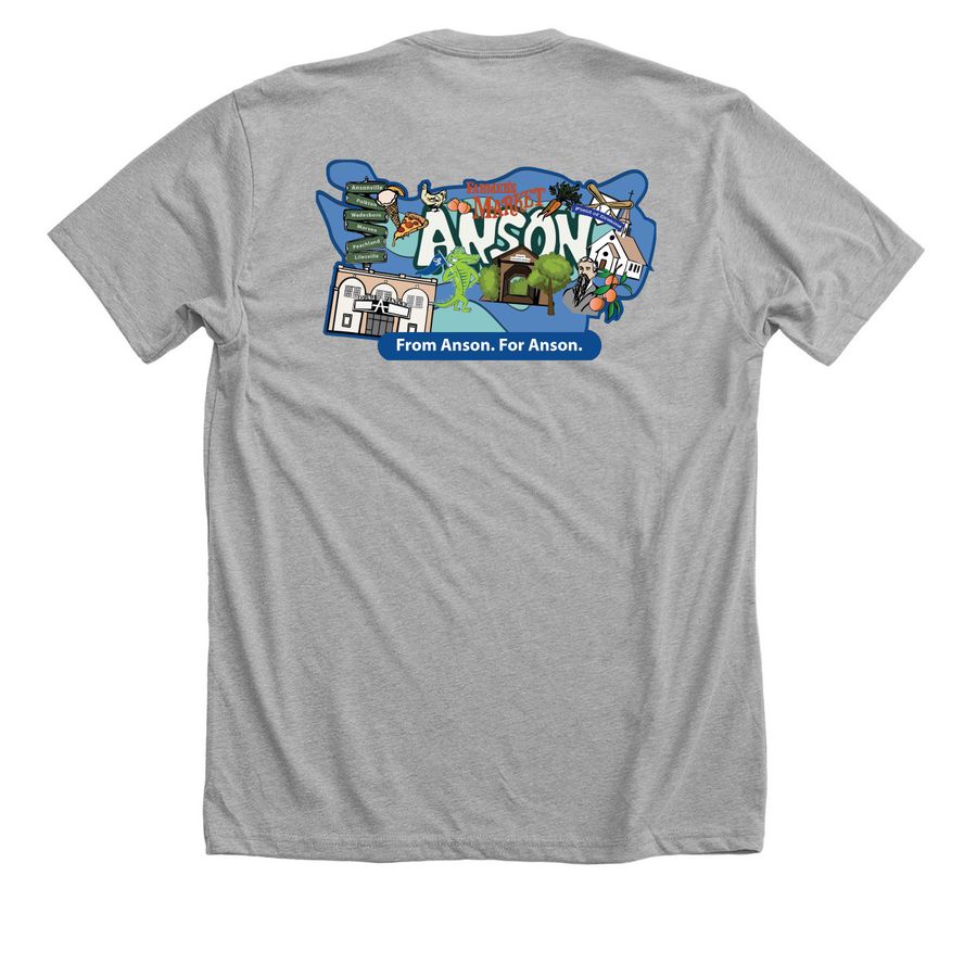 Emergency Assistance Fundraiser, a Athletic Heather Premium Unisex Tee (back-view)