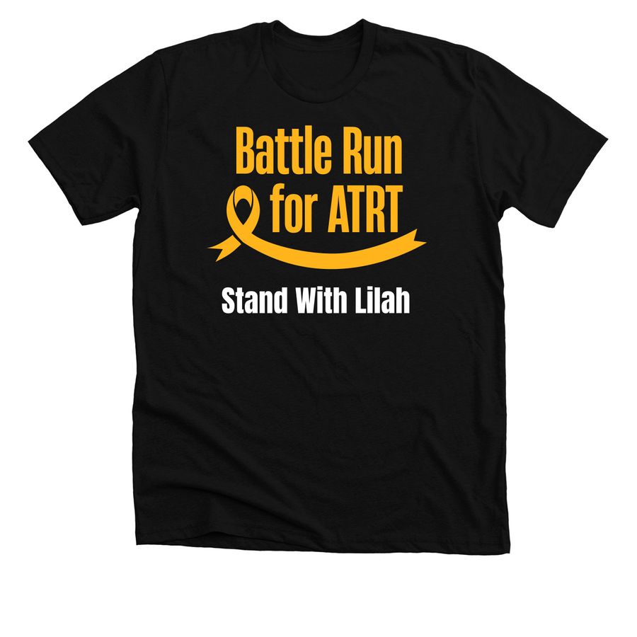 Battle run team stand with Lilah&nbsp;, a Solid Black Blend Premium Unisex Tee
