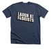 Laugh at Fascists: Minimalist Shirt!, a Heather Navy Premium Unisex Tee